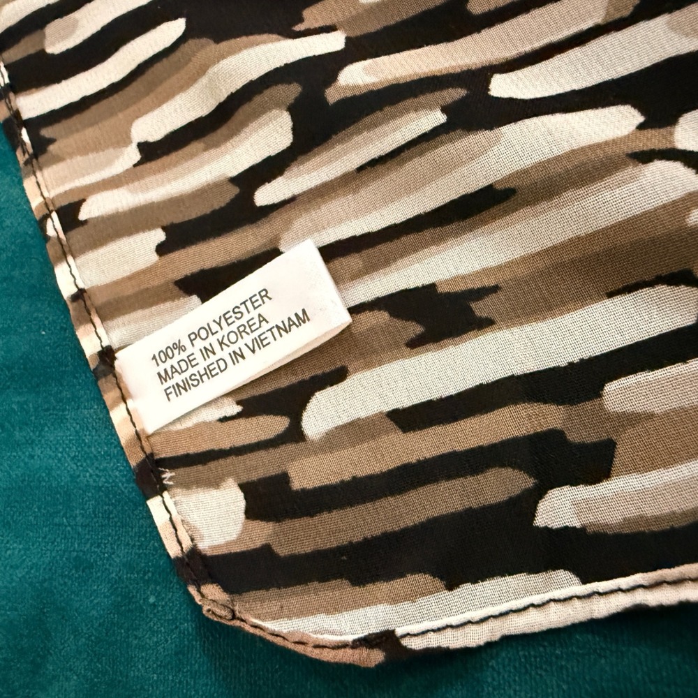 Adrienne Vittadini + Animal Print Scarves Bundle Women Zebra Leopard Abstract - Picture 3 of 12